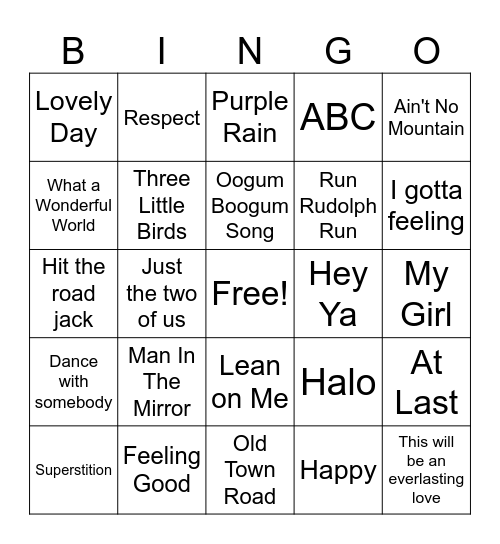 Black History Month Bingo Card