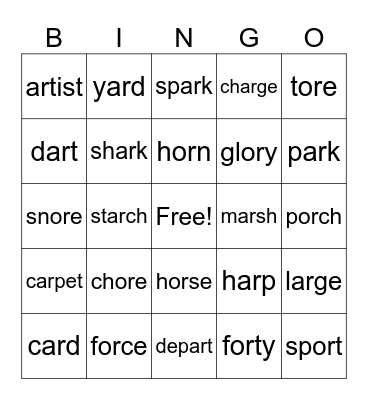 ar-ore-ore Bingo Card