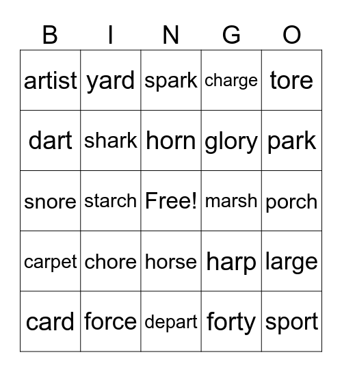 ar-ore-ore Bingo Card