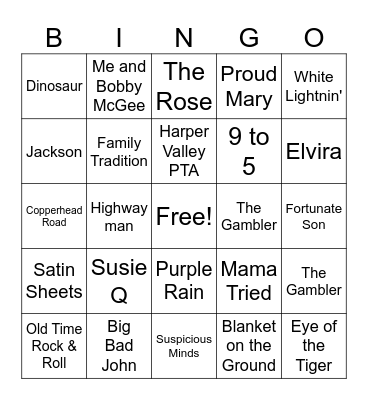 Susie's Bithday Bingo Card