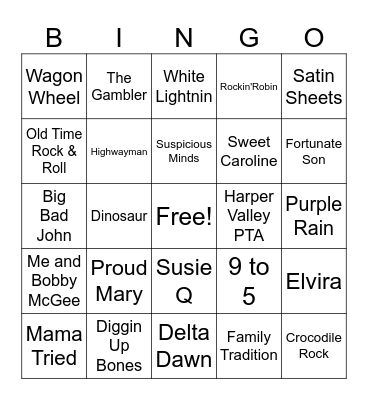 Susie's Birthday Bingo Card
