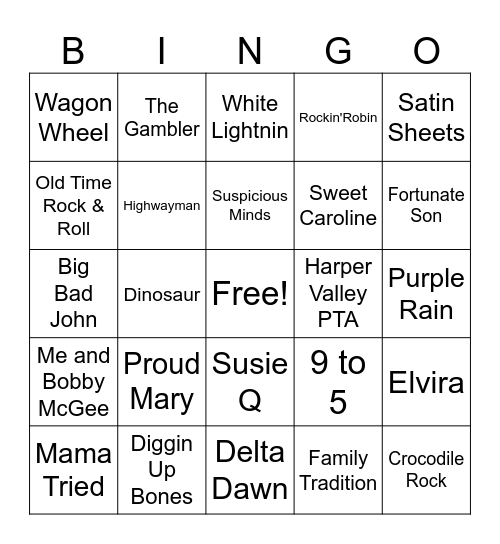 Susie's Birthday Bingo Card