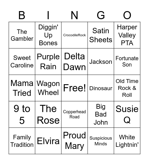 Susie's Birthday Bingo Card