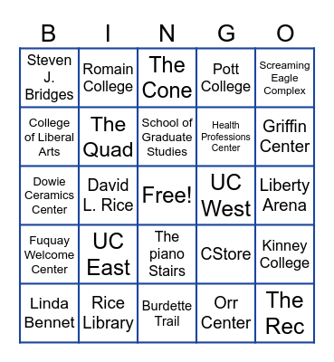 USI Bingo Card