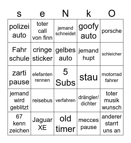 Finns ragebait bingo Card
