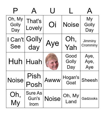 PAULA BINGO Card
