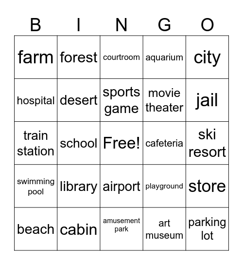 Setting Bingo Card