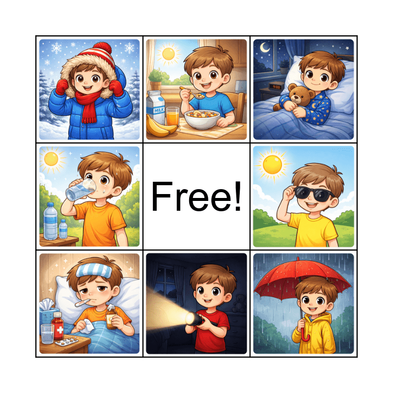WHEN BINGO Card