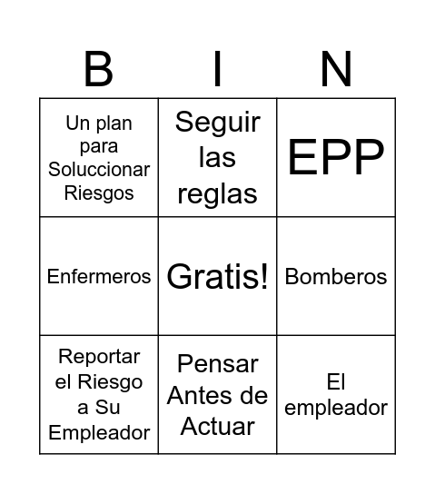 Lotería Bingo Card