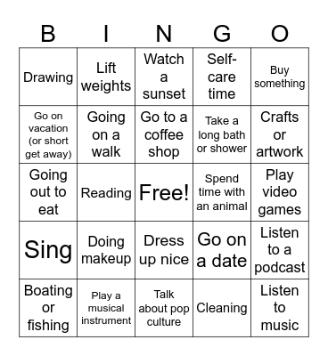 Pleasant Events Bingo Card