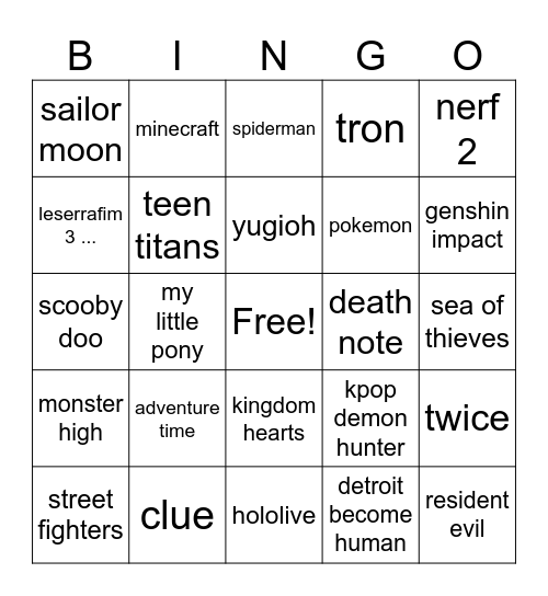 overwatch collab 2026 Bingo Card