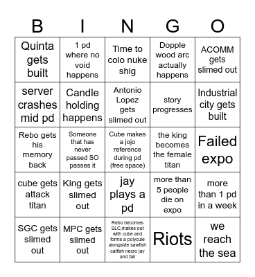 Dih bingo Card