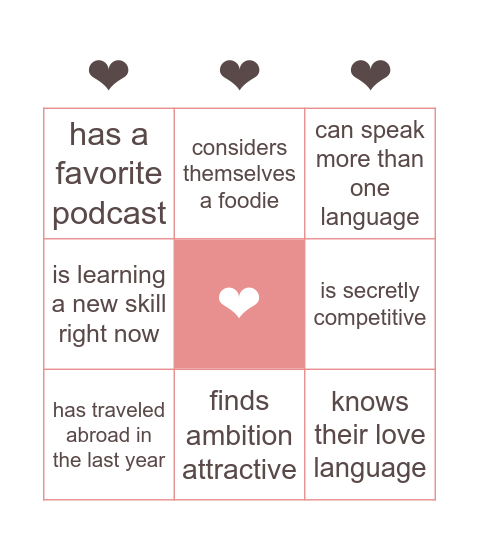 Find Someone Who... Bingo Card