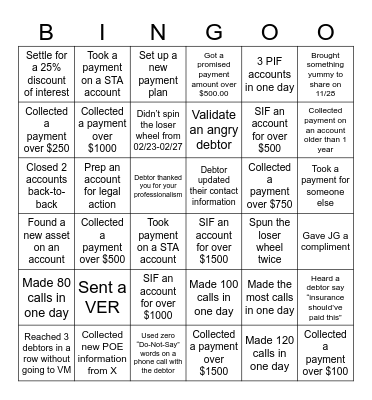 QCI Valentines Bingo Card