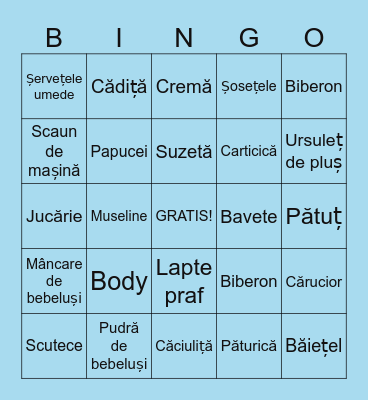 BABY Bingo Card