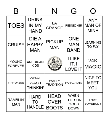 ROAD TRIP BINGO Card