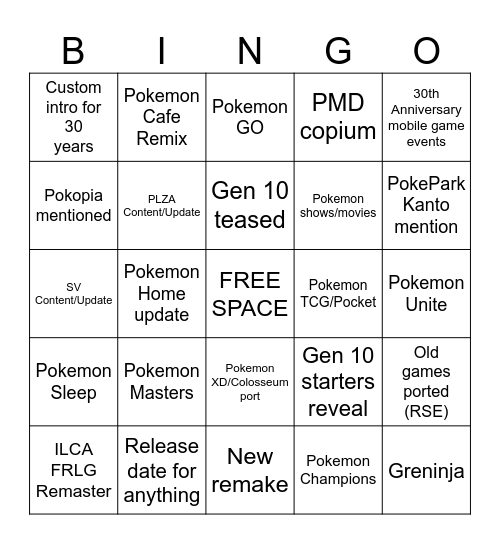 Number Bingo 1-75 Bingo Card