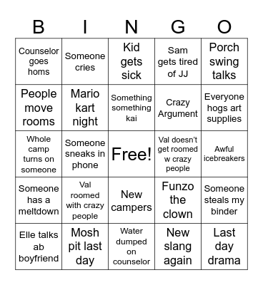 CFL BINGO Card