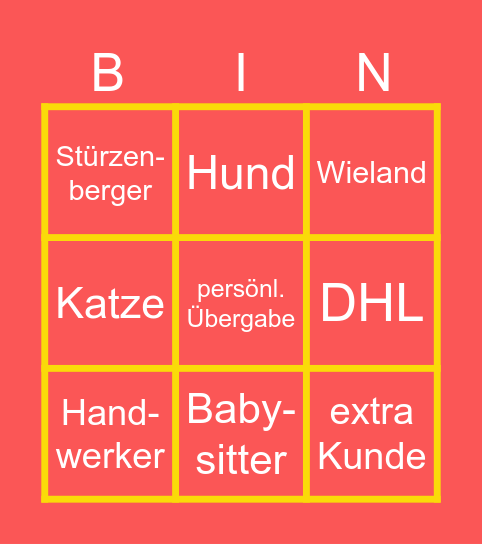 Zeitungsbingo Card