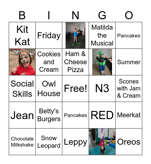Charlotte Bingo Card