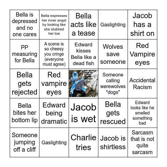 New Moon Bingo Card