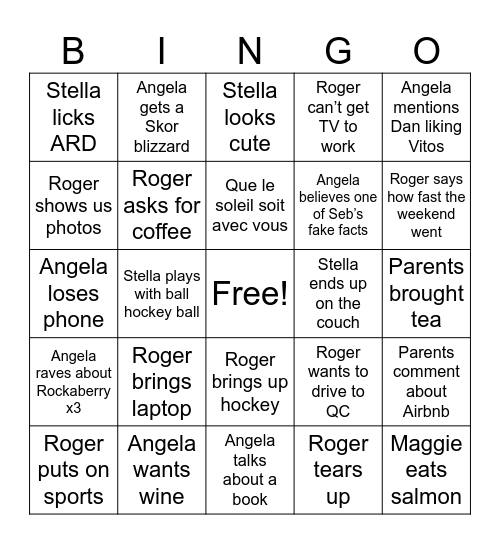 Edmundston Feb. 2026 Bingo Card