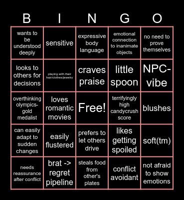 SUB BINGO Card