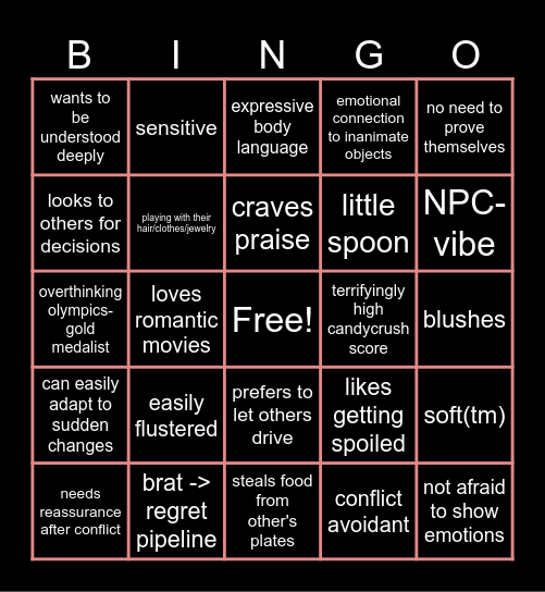 SUB BINGO Card