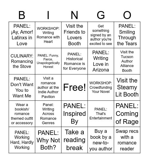 Why Choose TFOB Romance BINGO! Bingo Card