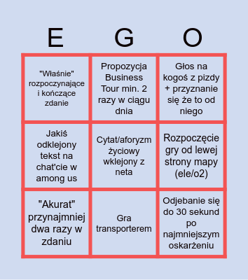 Sylwex's DAILY GAMING BINGO Card