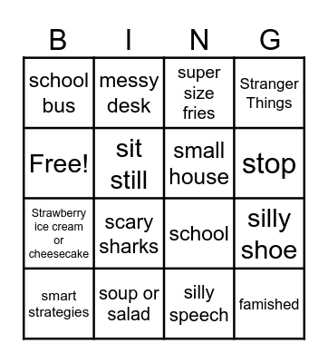 Tier 2 Context Clues Bingo Card