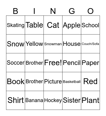 Bingo Card