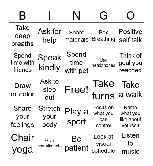 Tuesday Tribe Wellness Bingo Card