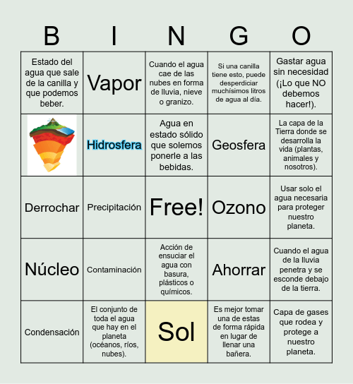 BINGO PARA RECORDAR Bingo Card