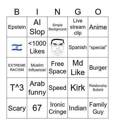 Reels Bingo Card