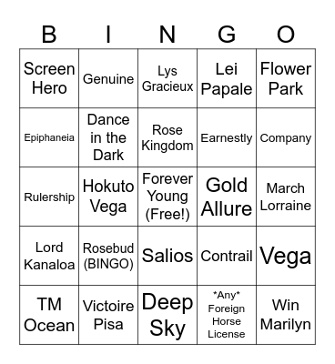 5th Anni Hopes and Delusions Bingo Card