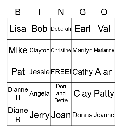 Star of Texas Bingo Card