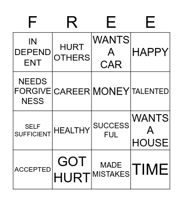 Freedom Bingo Card