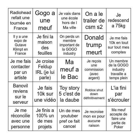Lol Bingo Card
