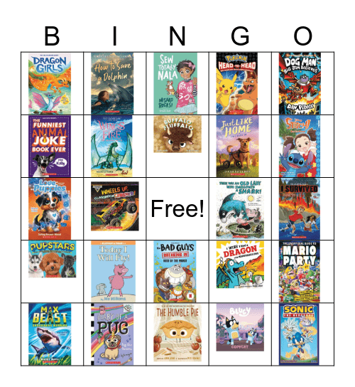 Book Fair Bingo Card