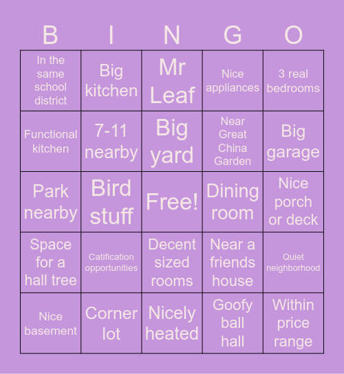 Moving 🔥 Bingo Card