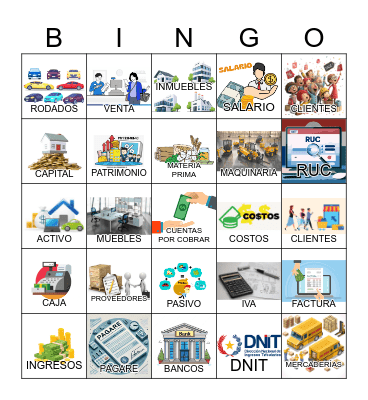 Bingo Contable Bingo Card