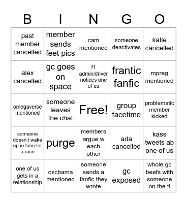 VER5TAPPEN CHAT BINGO Card