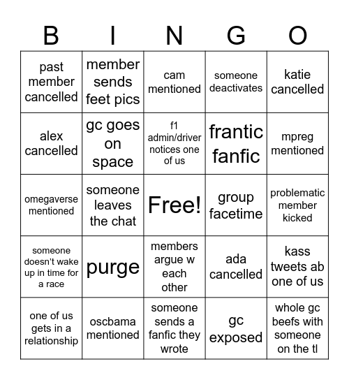 VER5TAPPEN CHAT BINGO Card