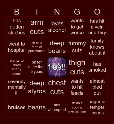 azrael's SH Bingo Card