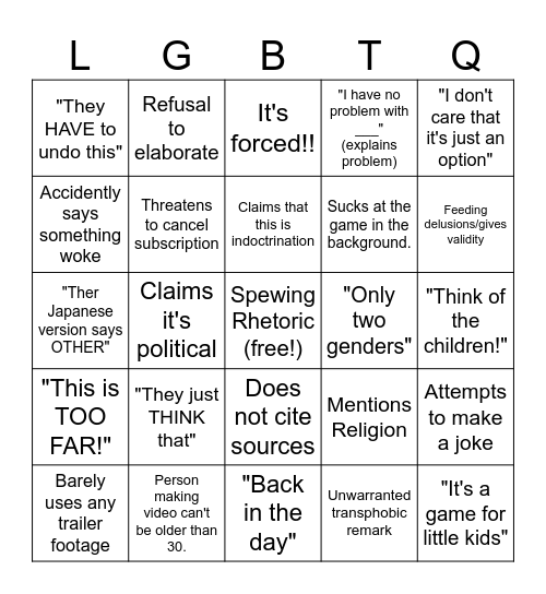 I'm done with Nintendo Bingo Card