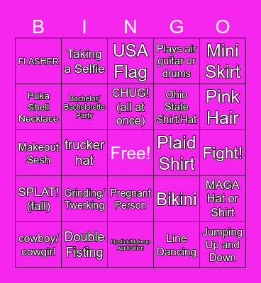 People Watchin' BIng-WOW w/Lacey & Jewalsh Bingo Card