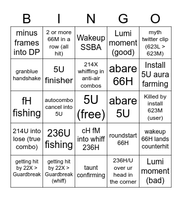 Vira clip farming checklist Bingo Card