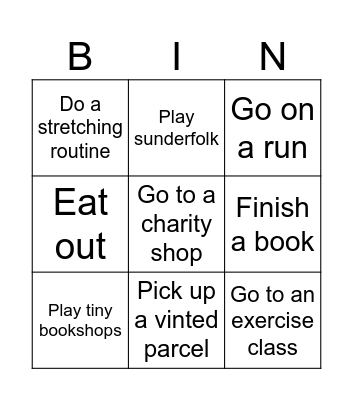 This Week Bingo Card