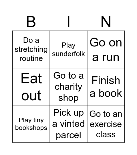 This Week Bingo Card